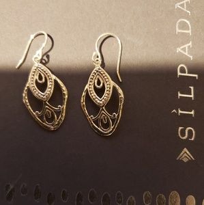 NEW Silpada Silver Earrings Never worn 1 inch drop